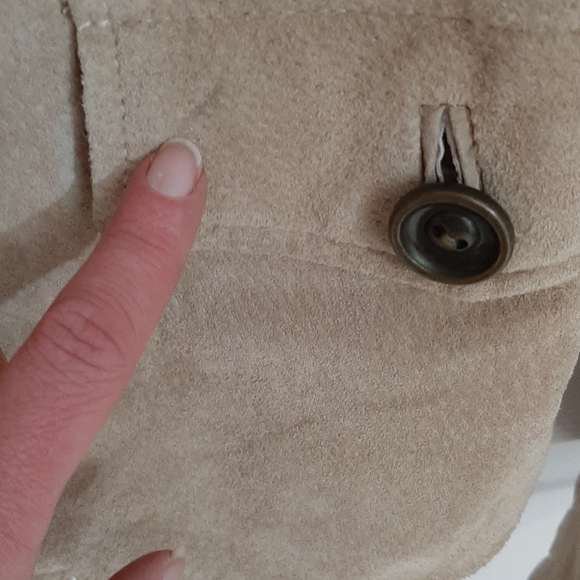 Wilson's Leather Neutral Western Coastal Cowgirl Leather Jacket with Buttons - Picture 11 of 14